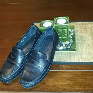 Cole Haan Black Leather Loafers